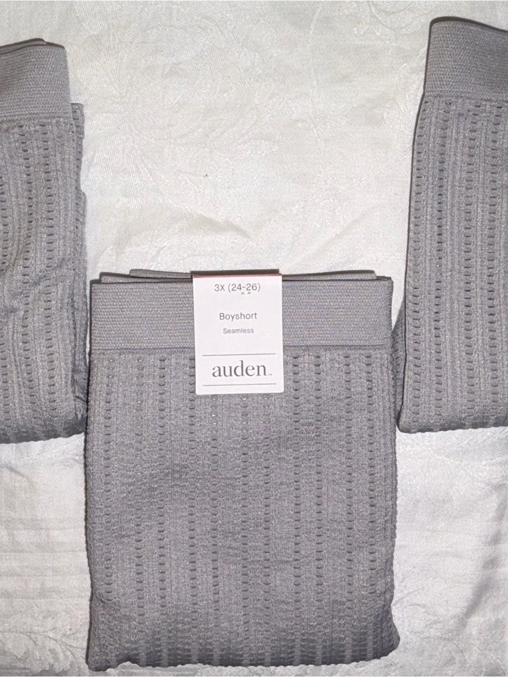 Auden Gray Seamless Boyshort Panties